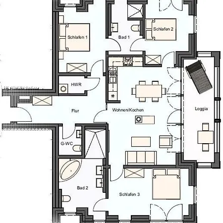 Apartment Penthouse Gezeitenblick, Am Alten Deich 4-2 31 *