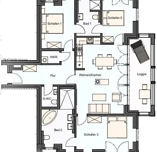 公寓 Penthouse Gezeitenblick, Am Alten Deich 4-2 31 *